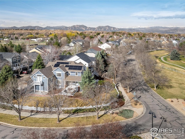 301 Indian Peaks Trl W, Lafayette, CO 80026 - birds eye view of property featuring a residential view and a mountain view