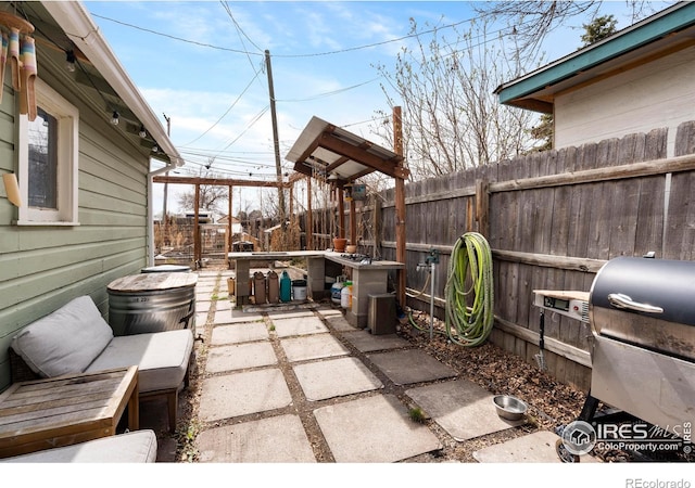 117 Welch Ave, Berthoud, CO 80513 - view of patio featuring grilling area