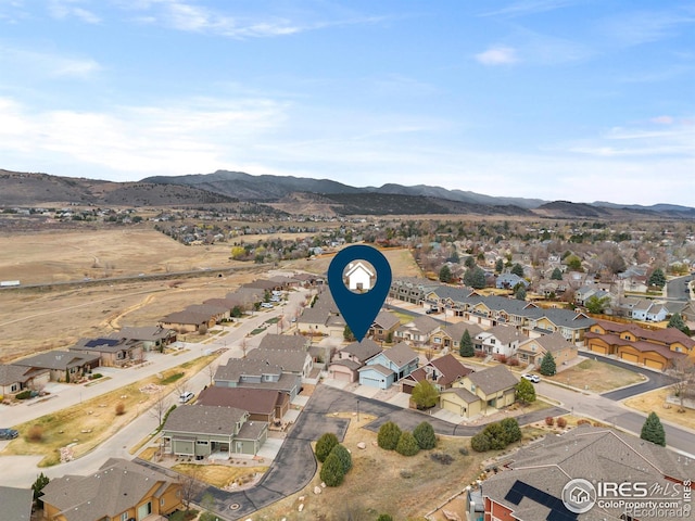 1827 Prairie Ridge Dr, Fort Collins, CO 80526 - drone / aerial view with a residential view and a mountain view