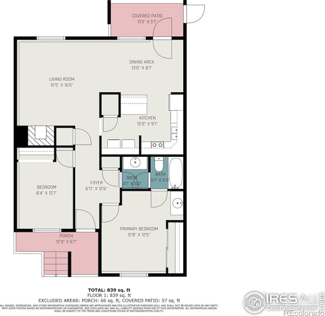 1640 Kirkwood Dr Unit 2011, Fort Collins, CO 80526 - floor plan