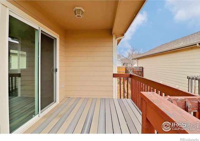 view of deck