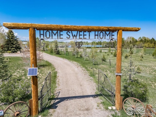 4514 Hoot Owl Dr, Berthoud, CO 80513 - view of road featuring a gated entry