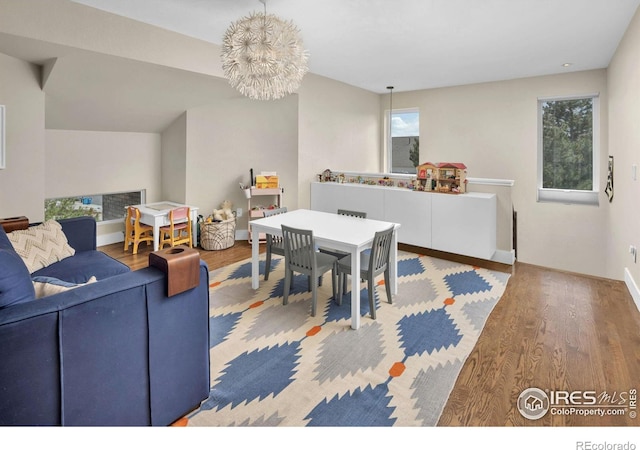501 W Linden St, Louisville, CO 80027 - dining space with wood finished floors