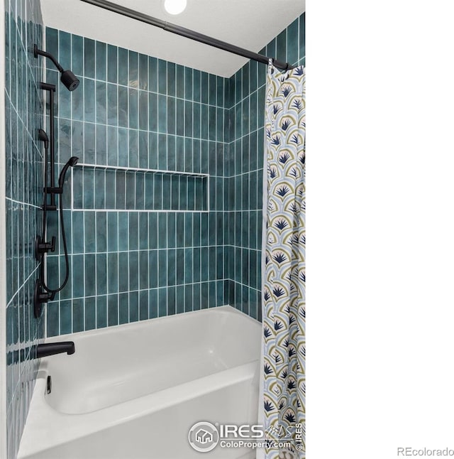 501 W Linden St, Louisville, CO 80027 - bathroom with shower / bathtub combination with curtain