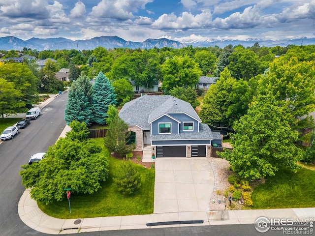 501 W Linden St, Louisville, CO 80027 - aerial view featuring a mountain view