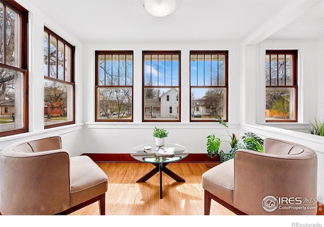 view of sunroom / solarium