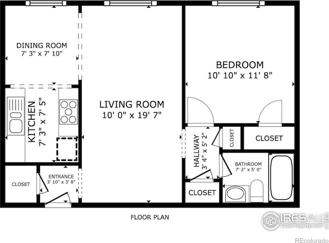 1130 N Pennsylvania St Unit 306, Denver, CO 80203 - view of floor plan / room layout