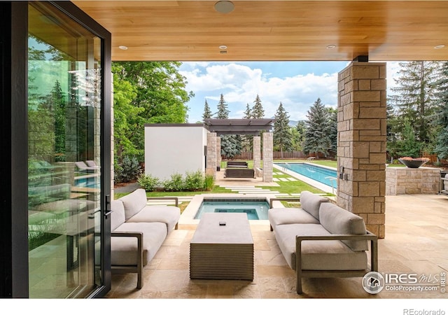 706 Juniper Ave, Boulder, CO 80304 - view of patio / terrace featuring outdoor lounge area