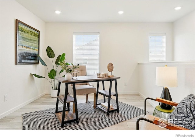 1365 Shale Dr, Erie, CO 80516 - home office with recessed lighting and baseboards