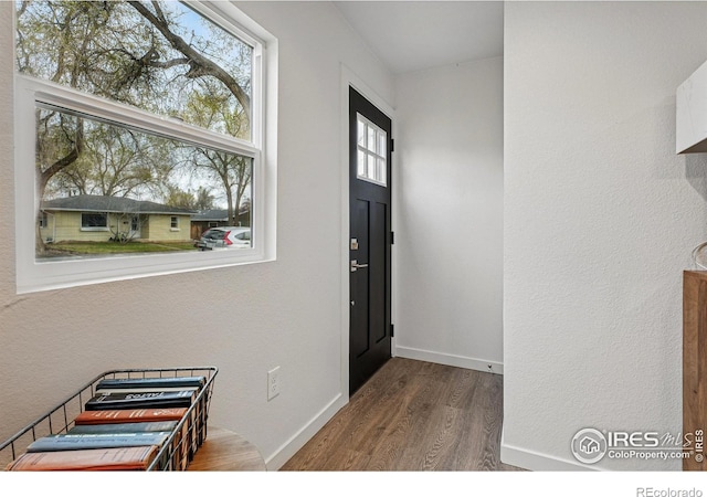 234 Lyons St, Fort Collins, CO 80521 - foyer featuring baseboards and wood finished floors