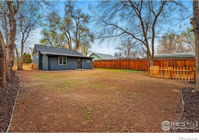 234 Lyons St, Fort Collins, CO 80521 - view of yard with a fenced backyard