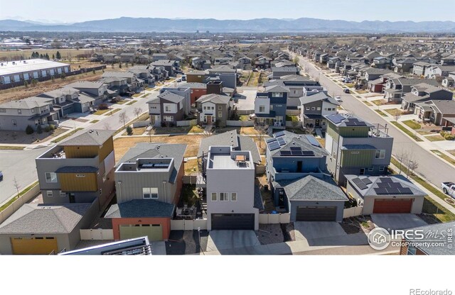 381 Pilsner St, Fort Collins, CO 80524 - aerial view with a mountain view and a residential view