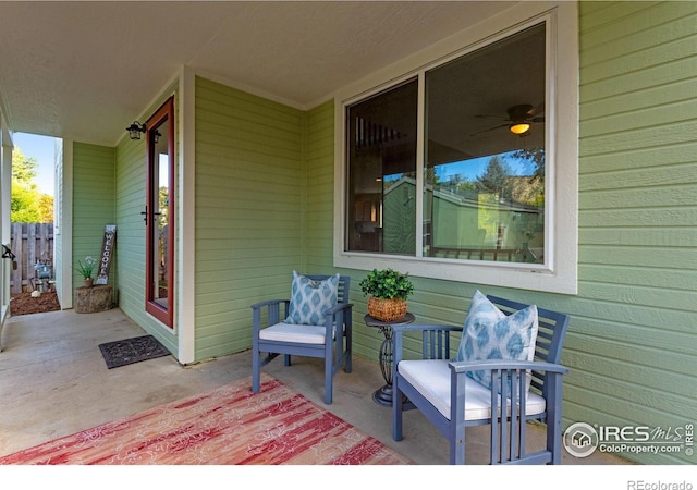 217 Park St, Lyons, CO 80540 - view of patio / terrace featuring fence