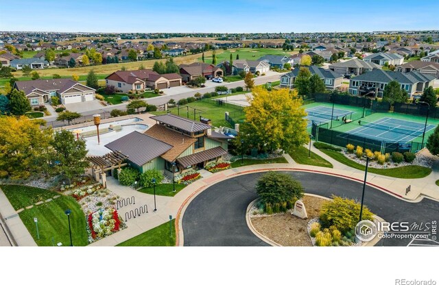6741 Bandon Dunes Dr, Windsor, CO 80550 - birds eye view of property with a residential view