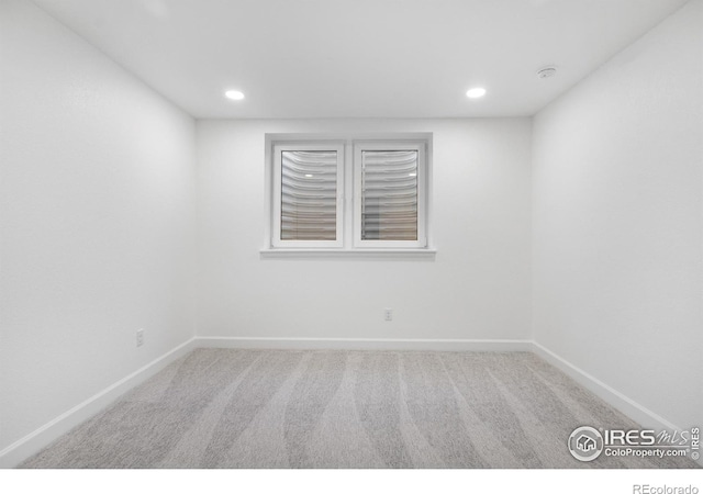 545 S Harrison Ln, Denver, CO 80209 - unfurnished room featuring carpet flooring, recessed lighting, and baseboards