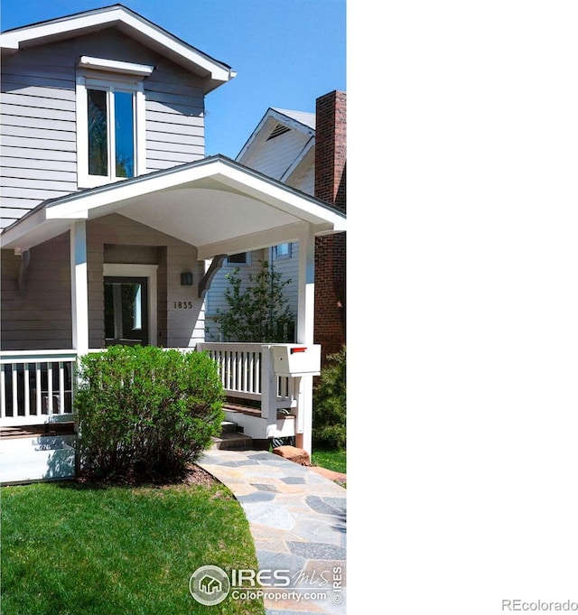 1835 Columbine Ave, Boulder, CO 80302 - view of front of property with a porch