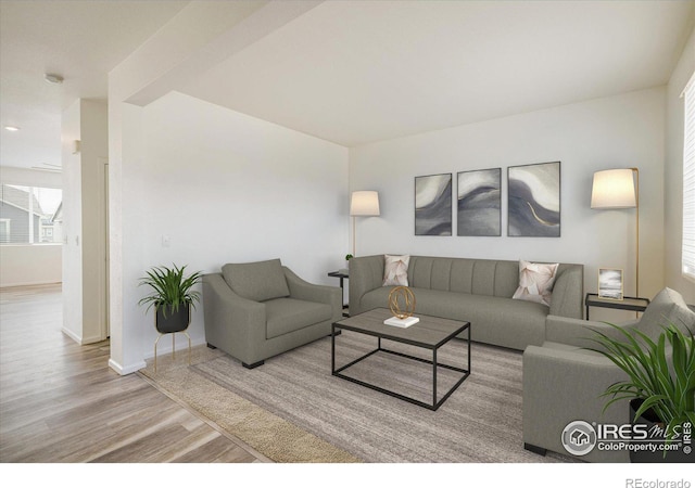9283 Sedalia St, Commerce City, CO 80022 - living area with baseboards and wood finished floors
