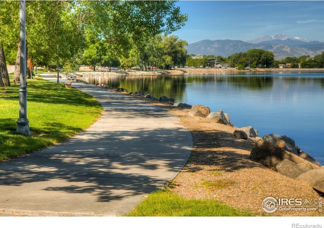 800 W 10th St, Loveland, CO 80537 - water view with a mountain view