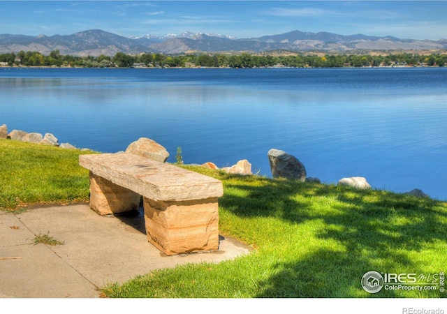 800 W 10th St, Loveland, CO 80537 - view of water feature featuring a mountain view