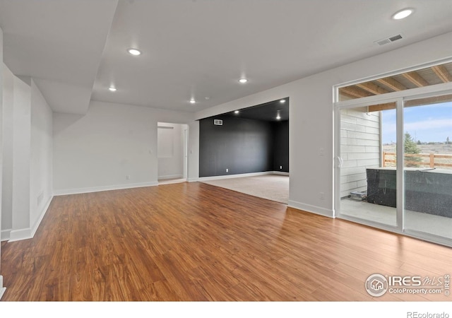 1103 Hornet Dr, Fort Collins, CO 80526 - interior space with visible vents, baseboards, recessed lighting, and wood finished floors