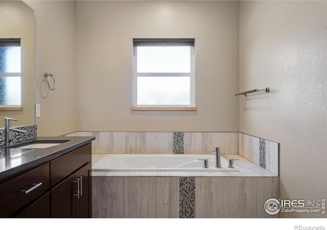 3620 Paonia St, Boulder, CO 80301 - bathroom with vanity and a garden tub