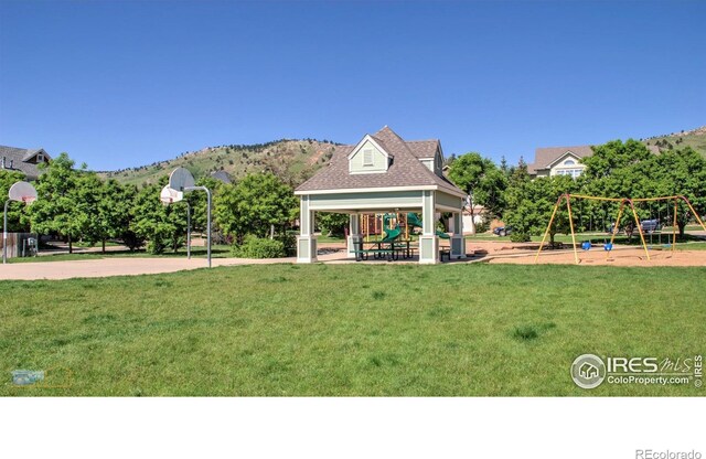 4921 Fountain St, Boulder, CO 80304 - view of community featuring a gazebo and a yard