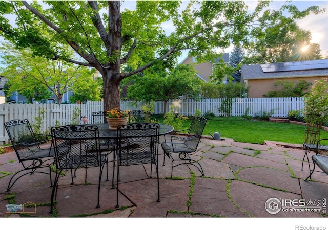 4921 Fountain St, Boulder, CO 80304 - view of patio / terrace featuring outdoor dining space