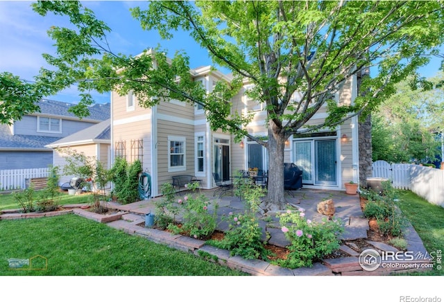 4921 Fountain St, Boulder, CO 80304 - view of front of house with a patio area