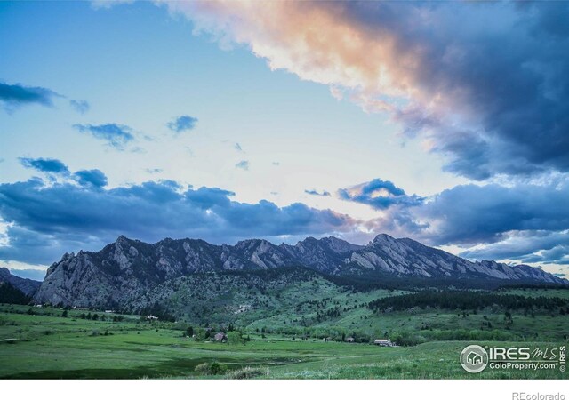 3786 Eldorado Springs Dr, Boulder, CO 80303 - mountain view featuring a rural view