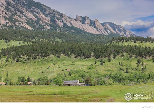 3786 Eldorado Springs Dr, Boulder, CO 80303 - view of mountain feature featuring a view of trees and a rural view