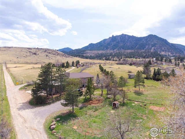 3786 Eldorado Springs Dr, Boulder, CO 80303 - view of mountain feature with a rural view