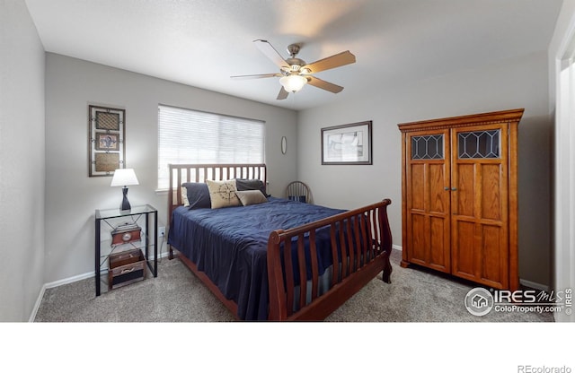 5543 Calgary St, Timnath, CO 80547 - carpeted bedroom with baseboards and a ceiling fan