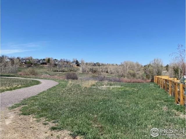 357 W Harper St, Louisville, CO 80027 - view of yard featuring a rural view and fence