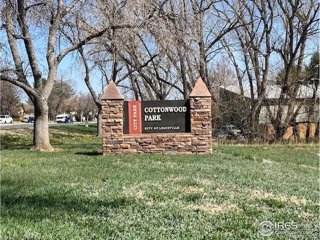 357 W Harper St, Louisville, CO 80027 - community sign with a yard