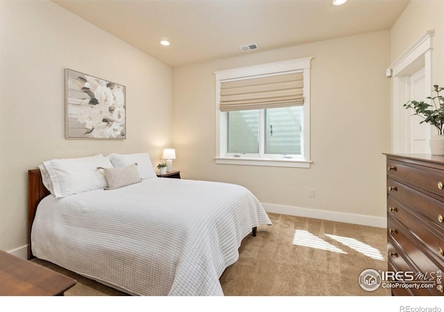 245 Spruce St, Louisville, CO 80027 - carpeted bedroom with visible vents, baseboards, and recessed lighting
