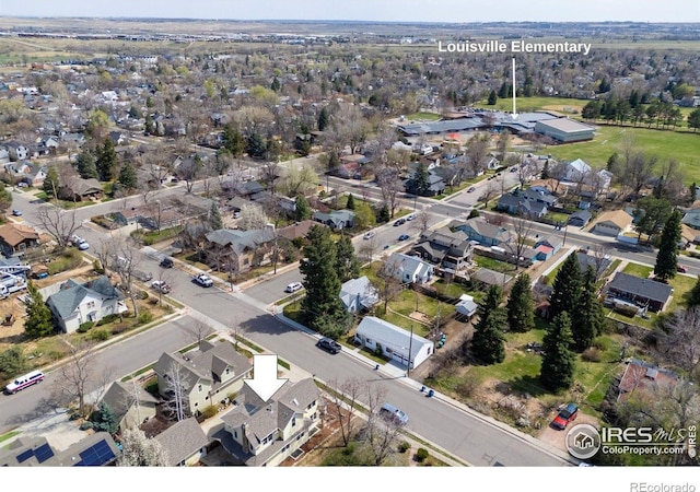 245 Spruce St, Louisville, CO 80027 - aerial view with a residential view