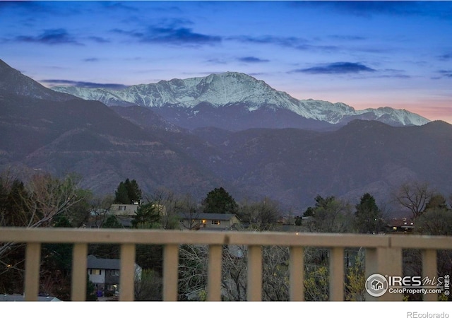 1458 Friendship Ln W, Colorado Springs, CO 80904 - property view of mountains