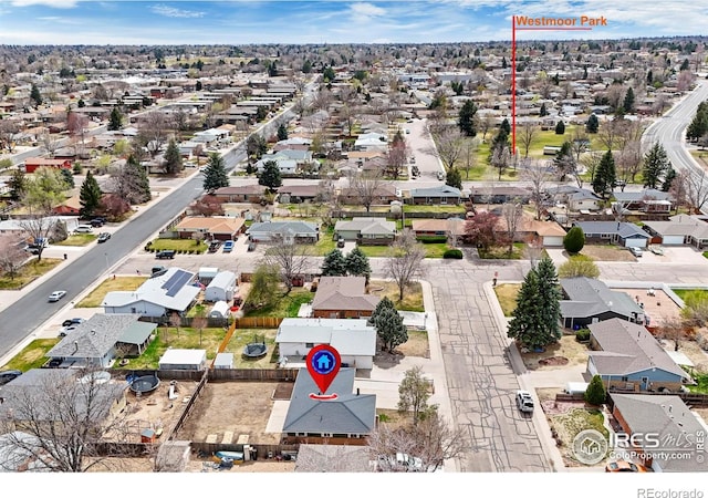 422 38th Ave, Greeley, CO 80634 - aerial view featuring a residential view