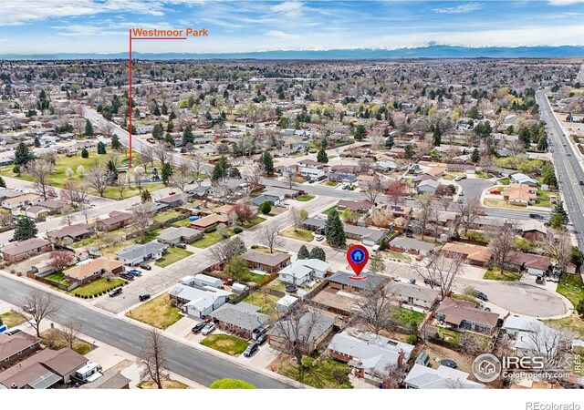 422 38th Ave, Greeley, CO 80634 - bird's eye view with a residential view