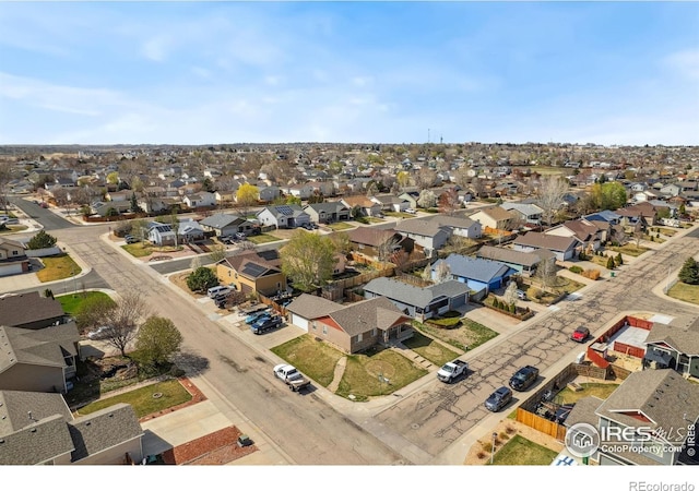 drone / aerial view featuring a residential view