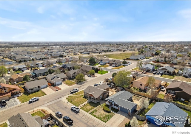 drone / aerial view featuring a residential view