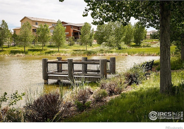 16392 Spanish Peak Way, Broomfield, CO 80023 - dock featuring a water view