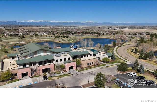 16392 Spanish Peak Way, Broomfield, CO 80023 - aerial view of a water and mountain view