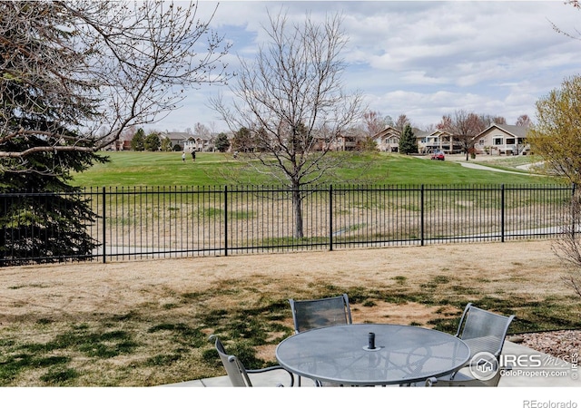 6771 Crooked Stick Dr, Windsor, CO 80550 - view of yard featuring outdoor dining space and a residential view