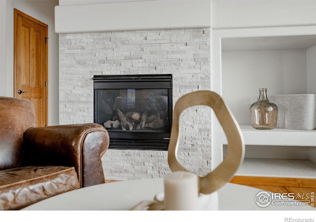 6771 Crooked Stick Dr, Windsor, CO 80550 - detailed view of a stone fireplace
