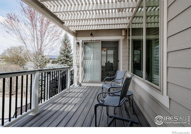 6771 Crooked Stick Dr, Windsor, CO 80550 - wooden deck featuring a pergola