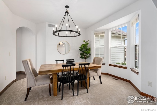 7225 Royal Country Down Dr, Windsor, CO 80550 - dining space with carpet, baseboards, and plenty of natural light