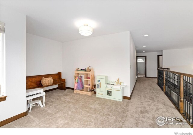 7225 Royal Country Down Dr, Windsor, CO 80550 - playroom featuring carpet, baseboards, and recessed lighting