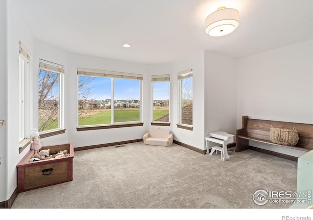 7225 Royal Country Down Dr, Windsor, CO 80550 - sitting room with carpet, baseboards, and recessed lighting