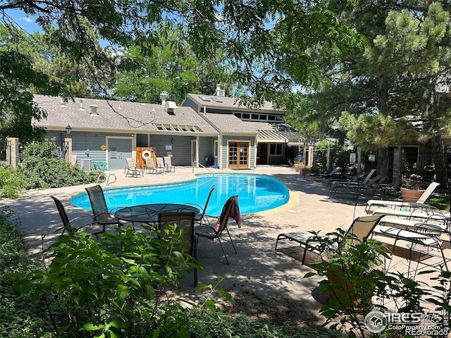 2660 E Otero Pl Unit 7, Centennial, CO 80122 - community pool with a patio area and french doors